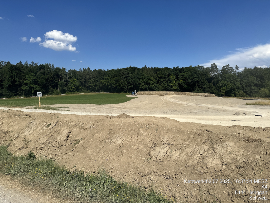 Vorarbeiten Installationsplatz Marzenloch